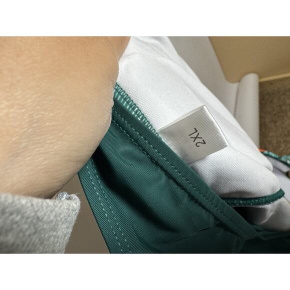 Summer Sunshine Green Floral Maternity One Piece Swimsuit Cross Front Padded NEW - Picture 6 of 6